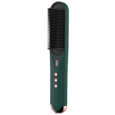 Electric Straightening Brush Hair LED  Thermal Portable Straightening Brush PTC Comb